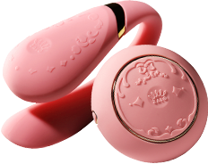 Вібратор для пар з пультом Versailles ZALO Fanfan Set Pink