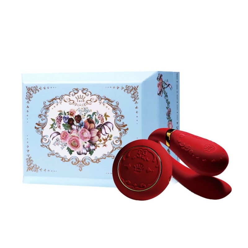 Вібратор для пар з пультом Versailles ZALO Fanfan Set, червоний - Зображення 2