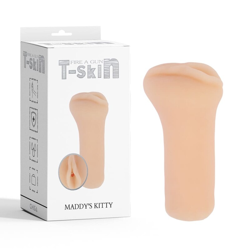 Мастурбатор реалістичний вагіна Chisa T-Skin, бежевий, 13.7 х 5.7 см