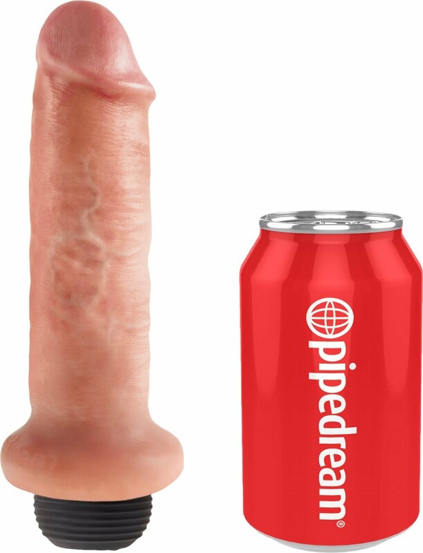 Фалоімітатор реалістичний, з сім'явипорскуванням Pipedream King Cock бежевий, 17.8 х 4.6 см - Зображення 4