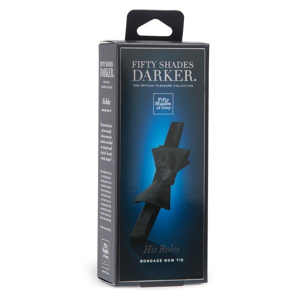 Краватка-метелик Fifty Shades Darker для зв'язування, чорна, One Size - Зображення 1