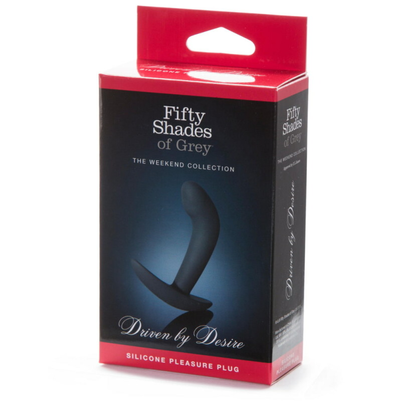Масажер простати Fifty Shades Of Grey, силіконовий, чорний, 9 х 3 см