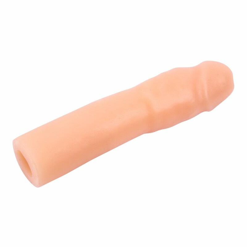 Насадка на пеніс Chisa Real Feel Sleeve реалістична, подовжуюча, бежева, 16.8 х 4 см - Зображення 1