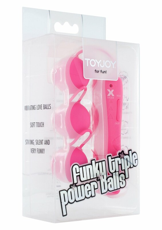 Вагінальні кульки з вібрацією Funky Triple Power Balls - Зображення 1