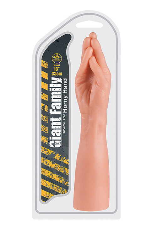 Рука для фістингу NMC Horny Hand бежева, 34.5 х 7.2 см - Зображення 1