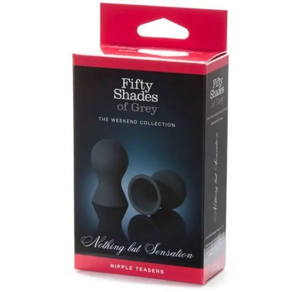 Присоски для сосків Fifty Shades of Grey силіконові, чорні, 5 см