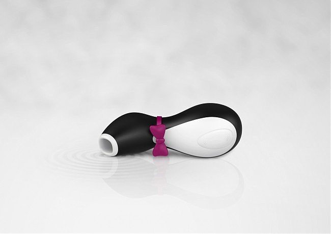 Вакуумний стимулятор клітора Satisfyer Penguin у вигляді пінгвіна, чорно-білий, 10.8 х 5.8 см - Зображення 2