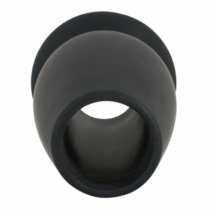 Анальна пробка тунель Orion Lust Tunnel Plug XL, силіконова, чорна, 13 х 5.9 см - Зображення 3