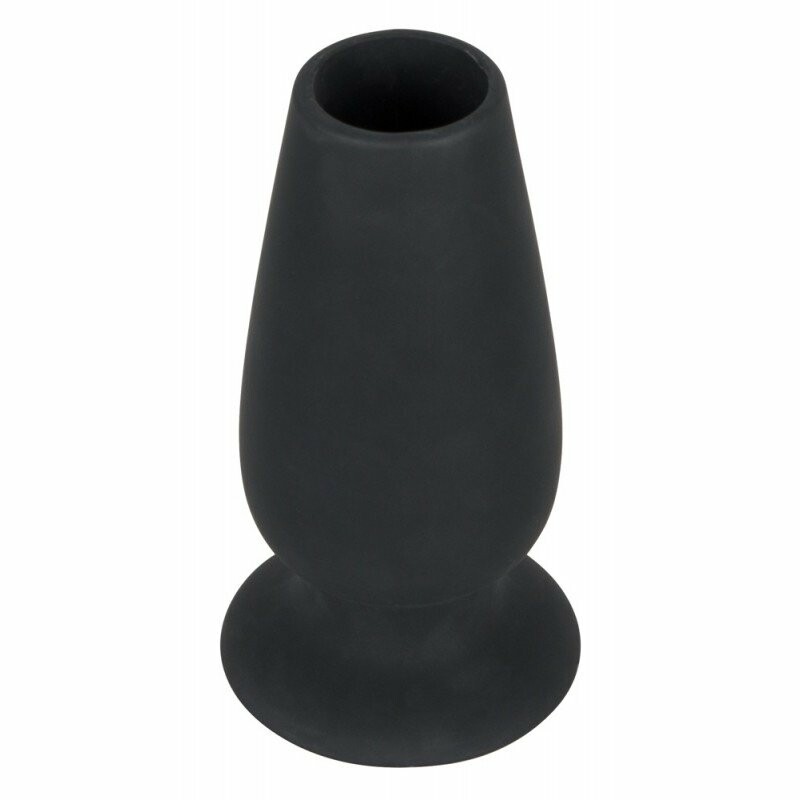 Анальна пробка тунель Orion Lust Tunnel Plug XL, силіконова, чорна, 13 х 5.9 см