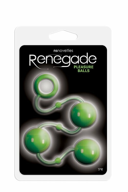 Анальні кульки Renegade Pleasure Balls зелені - Зображення 1