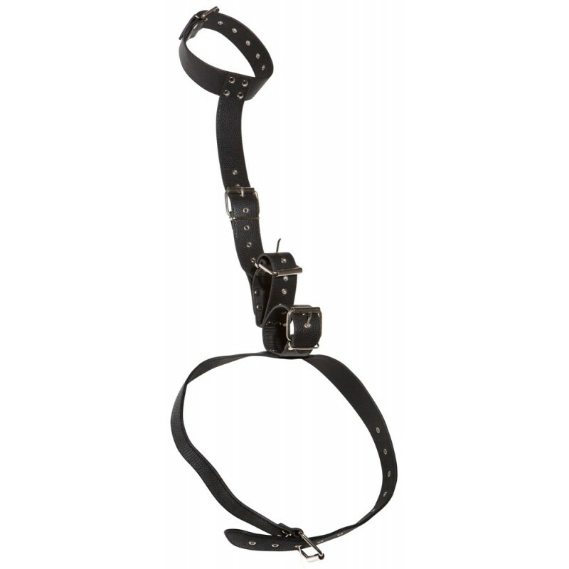 Система для фіксації Bad Kitty Neck and Hand Restraints, чорного кольору - Изображение 2