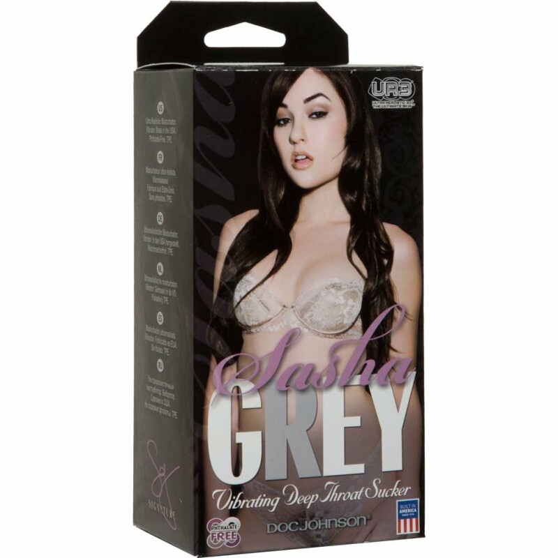 Мастурбатор ротик из киберкожи, с вибрацией, Doc Johnson Sasha Grey - Зображення 1