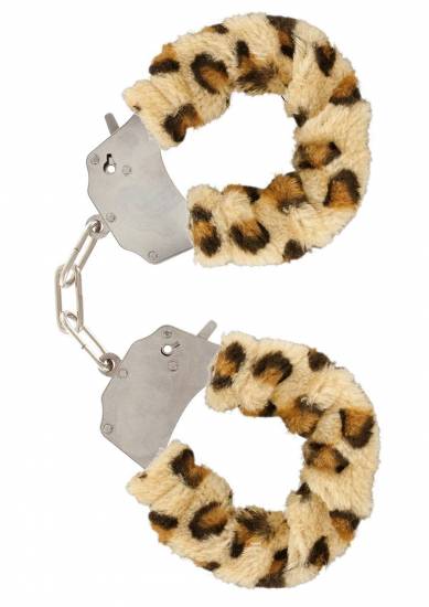 Наручники з хутром Toy Joy леопардові