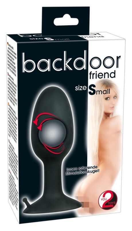Анальна пробка зі зміщеним центром ваги Backdoor Friend Small - Зображення 3