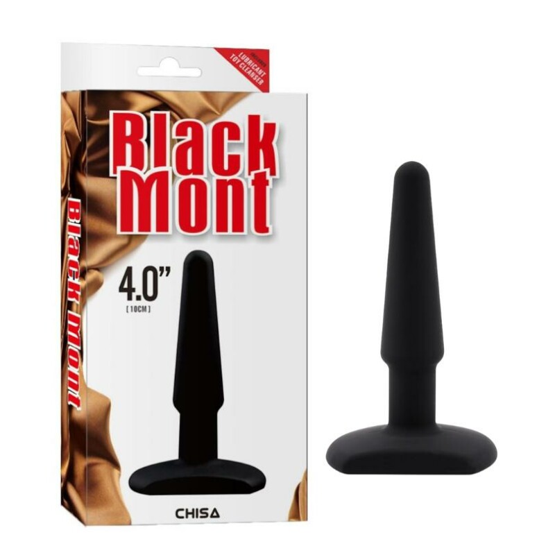 Анальна пробка Chisa Black Mont, чорна, 11 х 2.3 см
