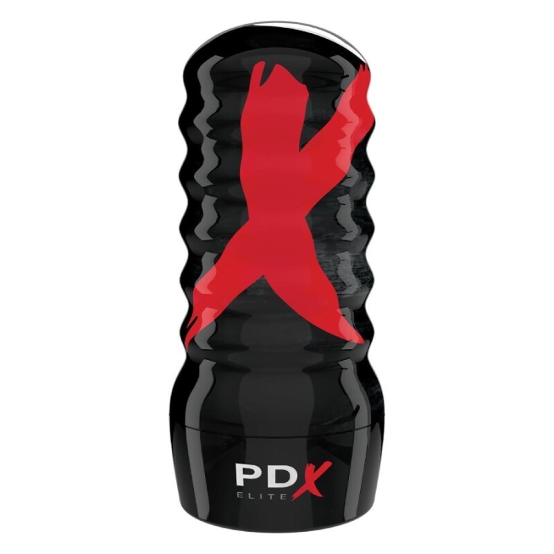 Мастурбатор-анус Pipedream PDX Elite в колбі, чорний, 18.5 х 8.4 см - Зображення 2