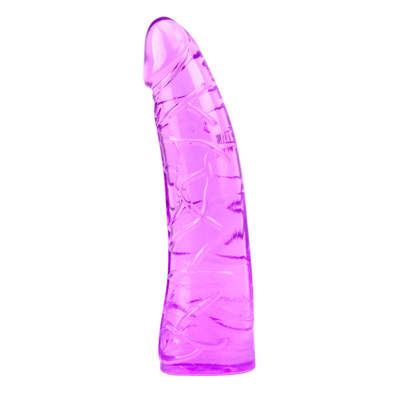 Фалоімітатор реалістичний Chisa Teaser Jelly Dildo, з гелю, фіолетовий, 18.6 см х 4 см