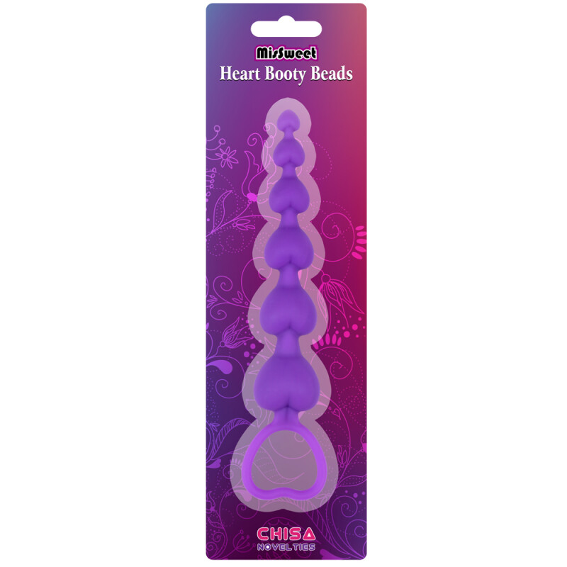 Анальний стимулятор Chisa Heart Booty Beads, серця, 19 см - Зображення 1