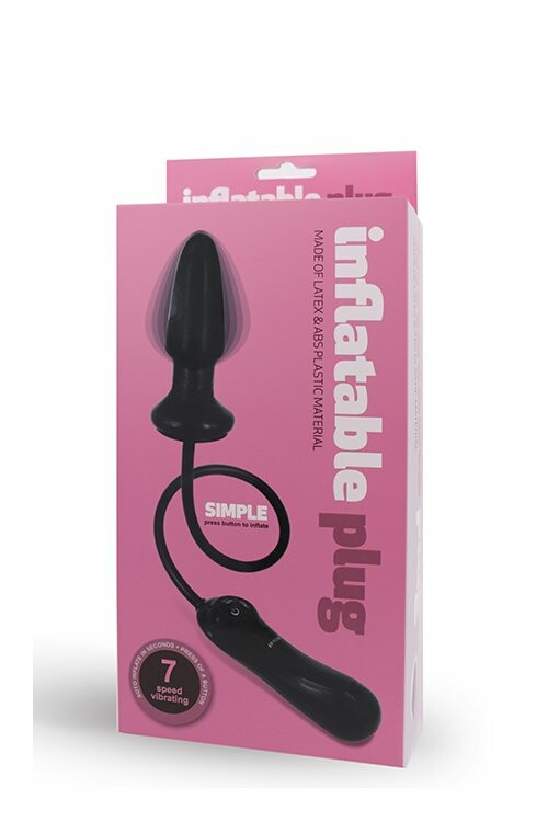 Анальна пробка розширювач з вібрацією Inflatable Plug - Изображение 1