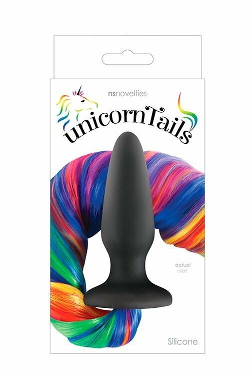 Анальна пробка з хвостом поні, Pony Tail Rainbow - Изображение 2