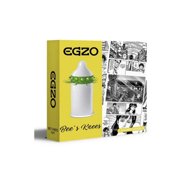 Презерватив-насадка з вусиками EGZO Cocky Friend Yellow