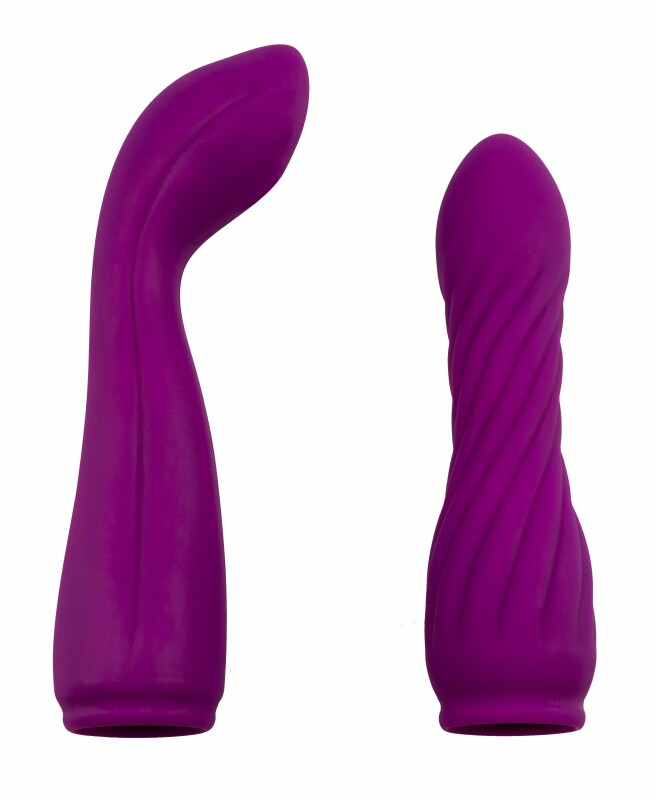 Насадки для вібратора Adrien Lastic 2X Vaginal Set фіолетові, 2 шт