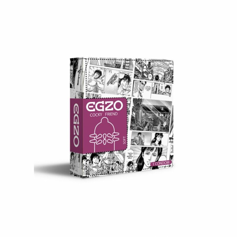Презерватив зі стимулюючими вусиками EGZO Hot Red - Зображення 1