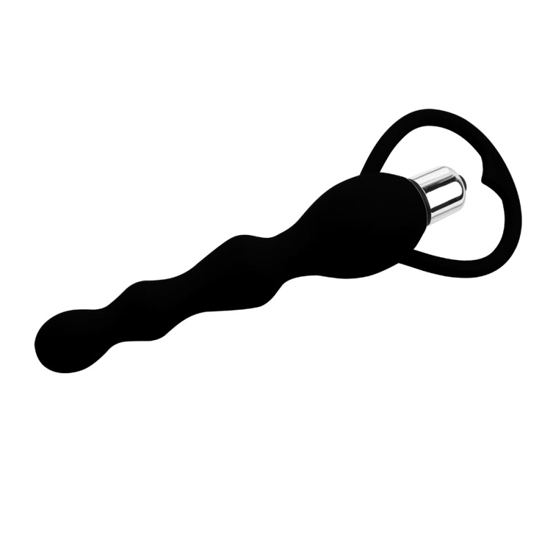 Анальна ялинка з вібрацією Chisa Black Mont, чорна, 18 х 2.5 см - Изображение 2