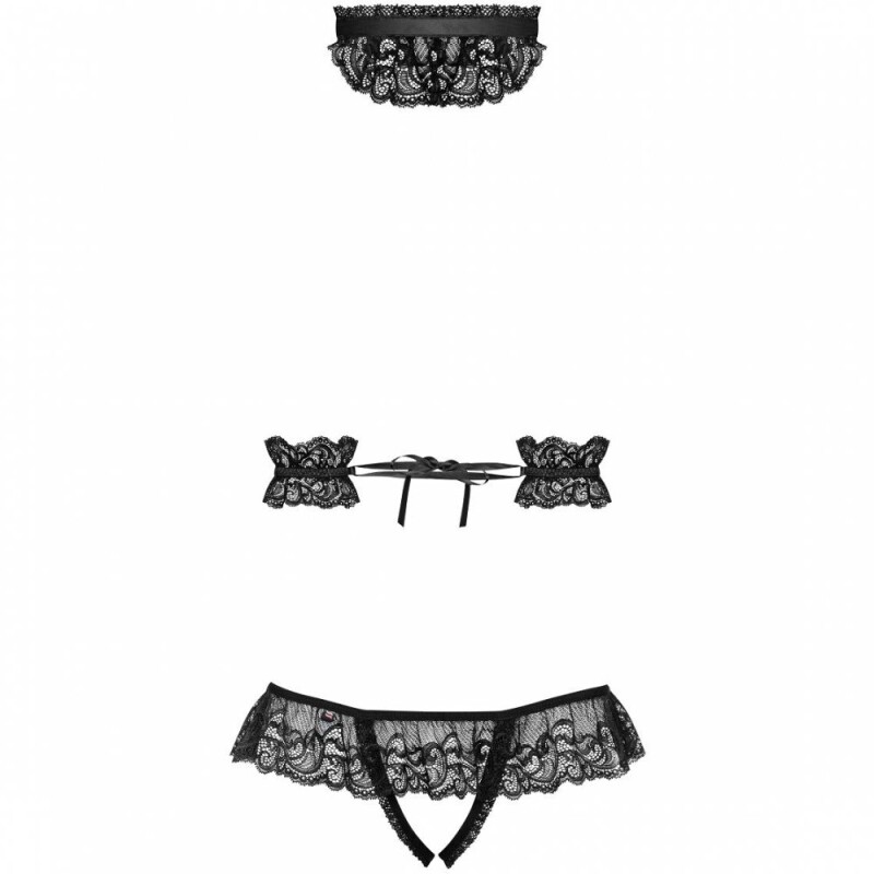 Комплект сексуальний чорний для ігор Secred set L / XL - Зображення 6