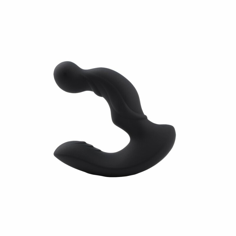 Масажер простати Black Mont силіконовий, чорний - Изображение 1