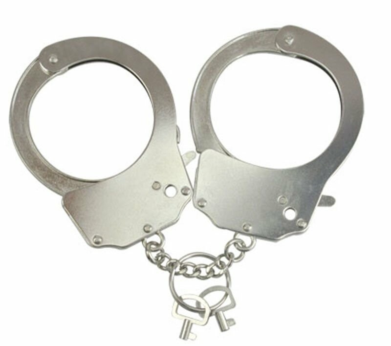 Наручники металеві Adrien Lastic Handcuffs сріблясті, One Size