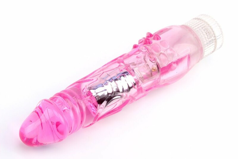 Вібратор реалістичний з рельєфом Chisa Crystal Jellie рожевий, 21 х 3.7 см - Зображення 2