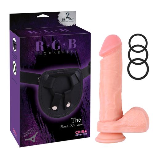 Страпон реалістичний з яєчками Chisa R.G.B. Kyle Korver, 21. 5 см х 4.3 см