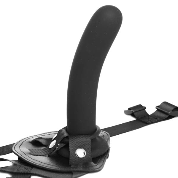 Страпон нереалістичний на трусиках Chisa R.G.B Sex Harness, з кільцевим кріпленням, чорний, 17.8 х 3.5 см - Изображение 1