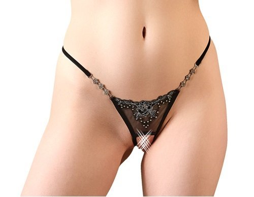 Трусики String Strass Cottelli Collection M/L - Изображение 1