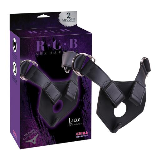 Труси для страпона Chisa R.G.B. Luxe Harness, чорні