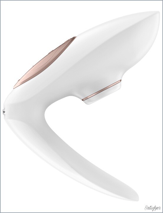Вібратор для пар Satisfyer Pro 4 Couples з вакуумом, білий, 9.7 х 3.8 см - Изображение 3