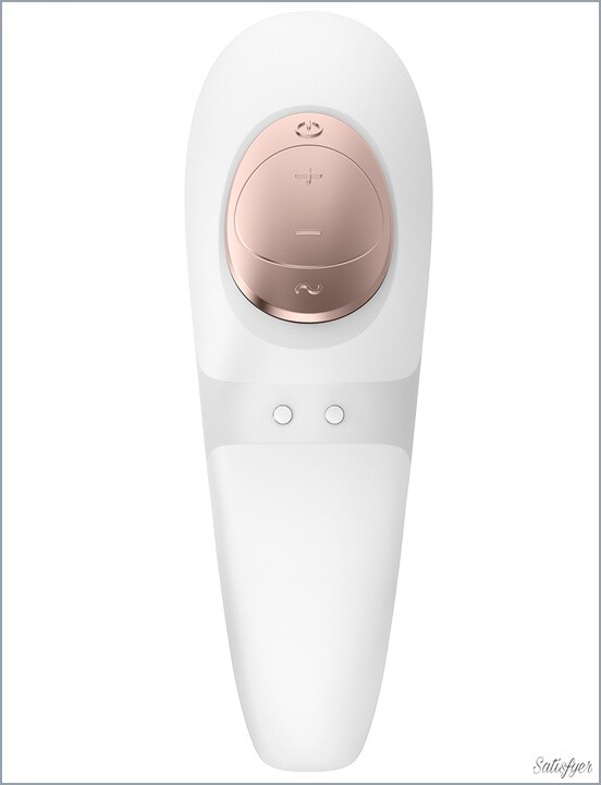 Вібратор для пар Satisfyer Pro 4 Couples з вакуумом, білий, 9.7 х 3.8 см - Изображение 5