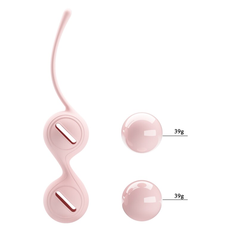 Вагінальні кульки Pretty Love Kegel Tighten рожеві, 16.3 х 3.3 см - Зображення 5