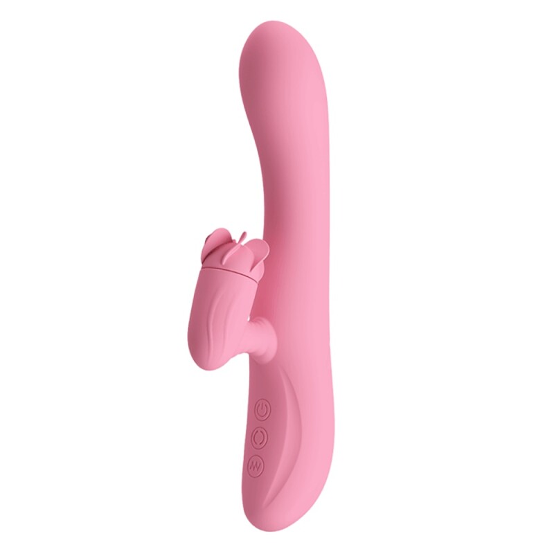 Вібратор-кролик Pretty Love Elton з ротацією, рожевий, 20.5 х 3.5 см - Зображення 6