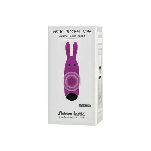 Мінівібратор Adrien Lastic Rabbit фіолетовий, 8.5 х 2.3 см - Изображение 1