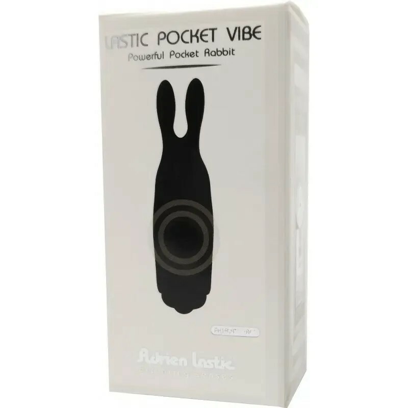 Мінівібратор Adrien Lastic Rabbit чорний, 8.5 х 2.3 см - Зображення 2