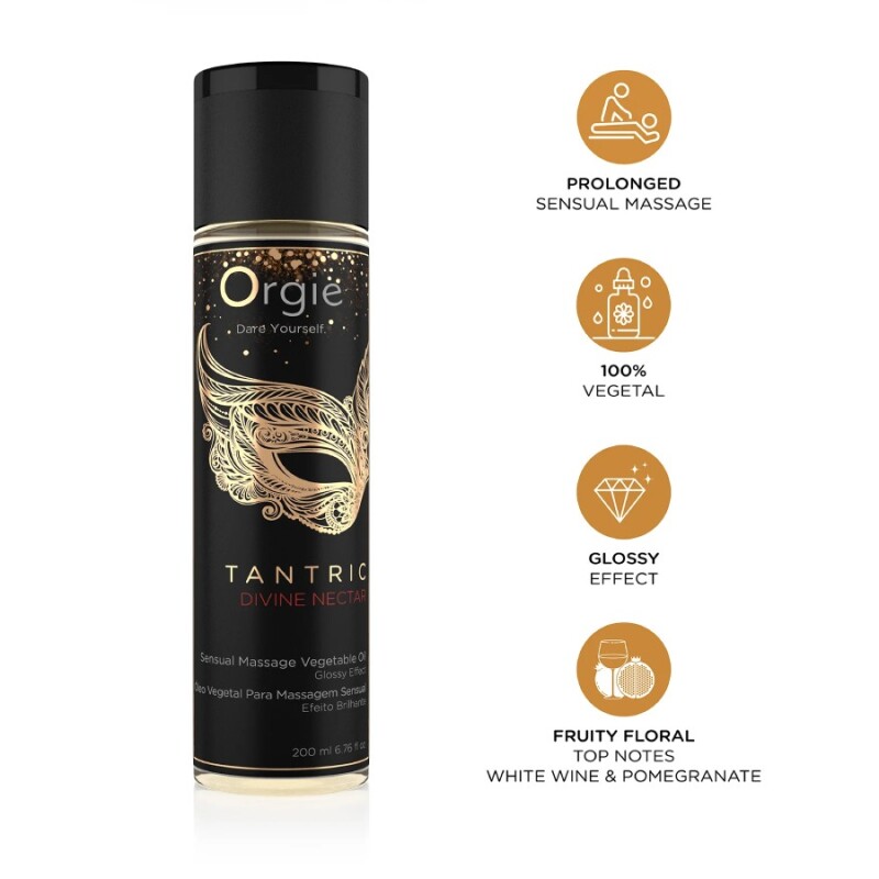 Масажна олійка Orgie Tantric Divine Nectar з ароматом, 200 мл