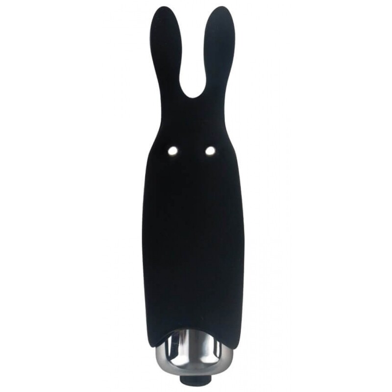 Мінівібратор Adrien Lastic Rabbit чорний, 8.5 х 2.3 см - Зображення 1