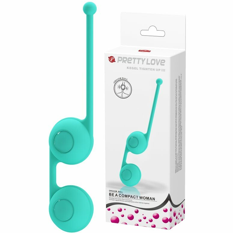 Вагінальні кульки зелені Kegel BALL - Изображение 3
