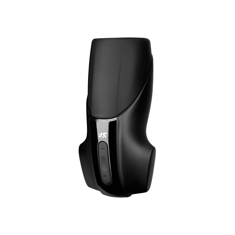 Мастурбатор хай-тек Satisfyer з регулятором тиску та вібрацією, чорний, 15.2 х 7.8 см