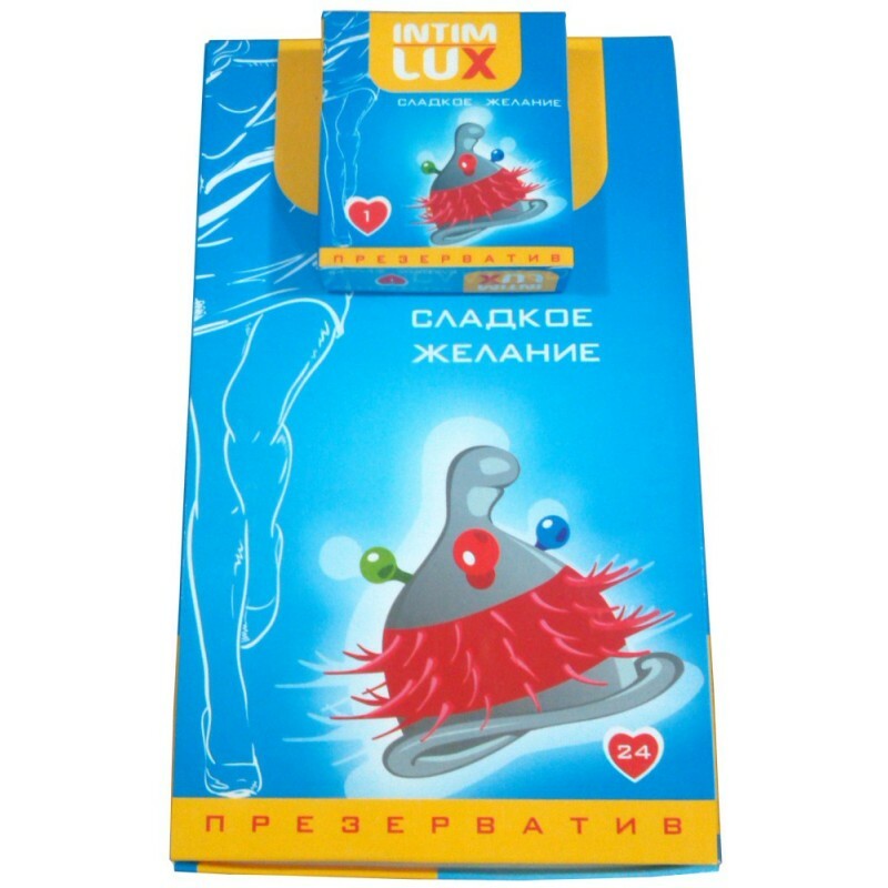 Презерватив з вусиками Intim Lux Солодке бажання, латекс, 1 шт