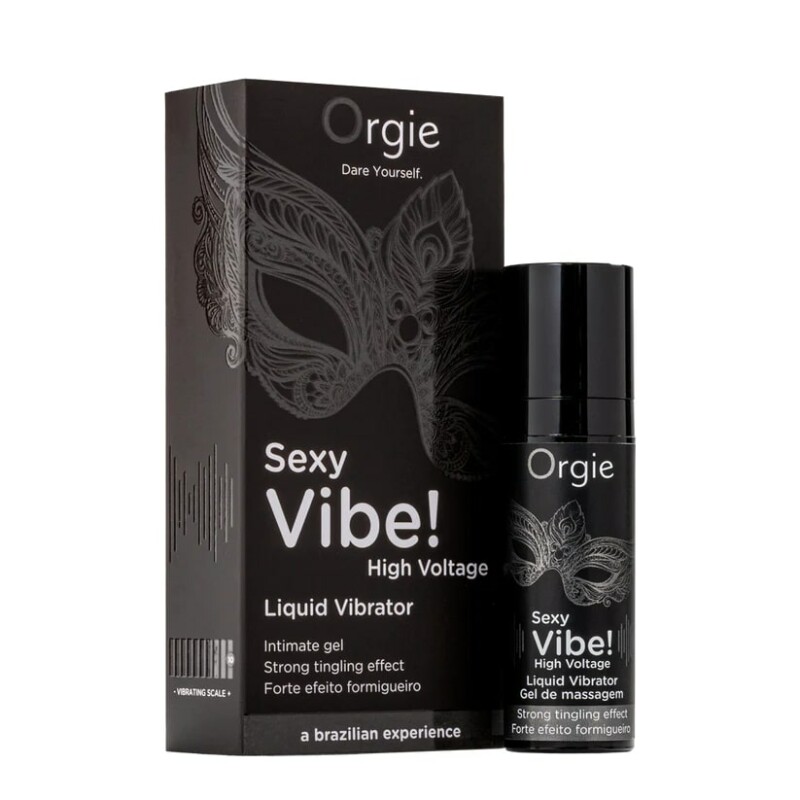 Рідкий вібратор для інтимних зон Orgie Sexy Vibe! High Voltage сильна стимуляція, 15 мл