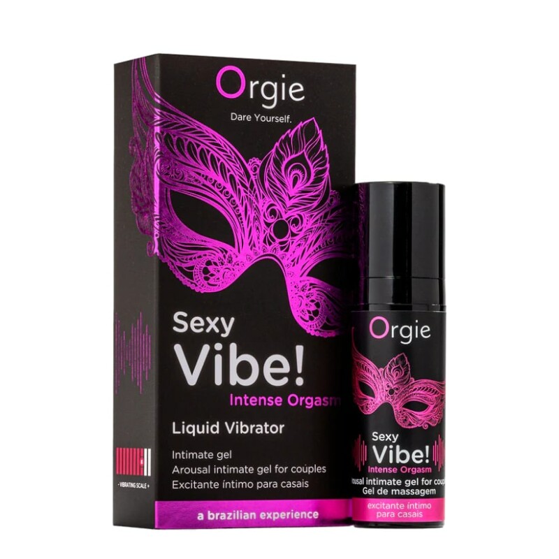 Рідкий вібратор для інтимних зон Orgie Sexy Vibe! Intense Orgasm посилення оргазму, 15 мл