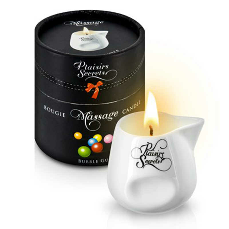 Масажна Свічка Plaisirs Secrets Bubble Gum 80 мл